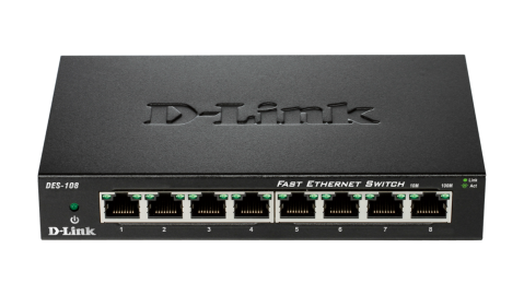 D-link DES-108 8-port 10/100 Desktop Switch D-link DES-108 8-port 10/100 Desktop Switch